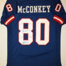 Phil McConkey Signed / Autographed Blue Jersey- JSA Authenticated