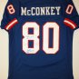 Phil McConkey Signed / Autographed Blue Jersey- JSA Authenticated