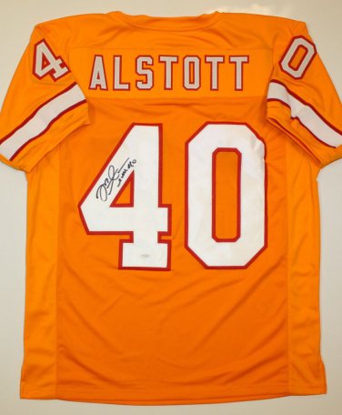 Mike Alstott Signed / Autographed Orange Jersey- JSA Authenticated