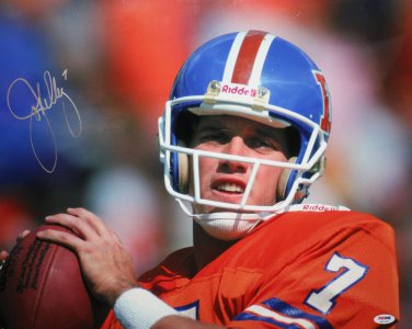 John Elway Autographed 16x20 Up Close Photo- PSA/DNA Authenticated