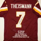 Joe Theismann Signed / Autographed Maroon Stat Jersey- JSA Authenticated