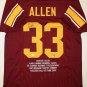 Marcus Allen Signed / Autographed Maroon Stat Jersey- JSA Authenticated