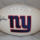 Lawrence Taylor Autographed New York Giants Logo Football- JSA W Authenticated