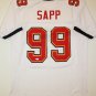 Warren Sapp Signed / Autographed White w/ Red Jersey- JSA Authenticated