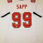 Warren Sapp Signed / Autographed White w/ Red Jersey- JSA Authenticated