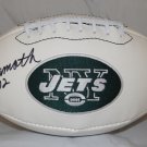 Joe Namath Autographed New York Jets Logo Football- JSA W Authenticated