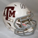 Johnny Manziel Autographed Texas A&M Aggies White Mini Helmet- PSA/DNA Auth