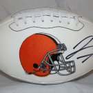 Josh Gordon Autographed Cleveland Browns Logo Football- JSA W Authenticated