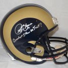 Isaac Bruce Autographed Full Size St Louis Rams Helmet- JSA W Authenticated