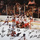 Miracle On Ice Autographed 20x24 1980 Olympic Hockey Team Canvas- JSA W Auth