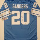 Barry Sanders Signed / Autographed NFL Vintage Blue Jersey- Schwartz Auth