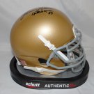 Johnny Lattner Autographed Schutt Notre Dame Fighting Irish Mini Helmet- JSA W