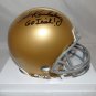 Bob Kuechenberg Autographed Notre Dame Fighting Irish Mini Helmet- JSA W Auth