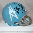 Allen Pinkett Autographed Blue Houston Oilers Mini Helmet- JSA W Authenticated