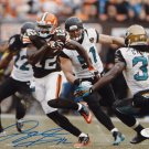 Josh Gordon Autographed 8x10 Running Against Jaguars Photo- JSA W Authenticated
