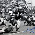 Leroy Kelly HOF Autographed 8x10 B&W Against Saints Photo- JSA Authenticated