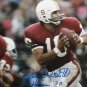 Jim Plunkett Autographed 8x10 Looking To Pass Photo- JSA Authenticated