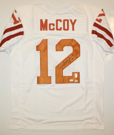 Colt McCoy Signed / Autographed White Jersey- JSA Authenticated