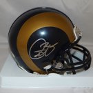 Isaac Bruce Autographed St Louis Rams Mini Helmet- JSA Authenticated
