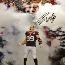 JJ Watt Autographed 20x24 Yelling In Smoke Canvas- JSA W Authenticated