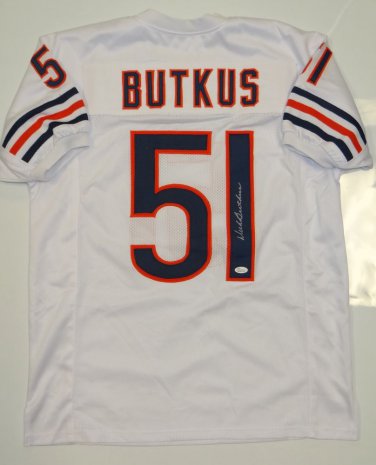 Dick Butkus Signed / Autographed White Jersey- JSA W Authenticated