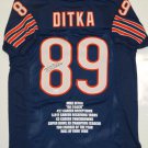 Mike Ditka Signed / Autographed Blue Stat Jersey- JSA W Authenticated