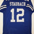 Roger Staubach Signed / Autographed Blue Jersey- JSA W Authenticated