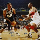 David Robinson & Hakeem Olajuwon Autographed 16x20 Photo- JSA Authenticated