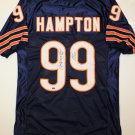 Dan Hampton Signed / Autographed Navy Blue Jersey- Mounted Authenticated