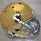 Manti Te'o Autographed F/S Notre Dame Fighting Irish Chrome Helmet- JSA Auth