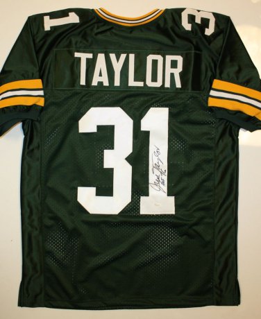 Jim Taylor Signed / Autographed Green Jersey- JSA Authenticated