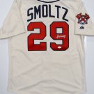 John Smoltz Autographed Tan Atlanta Braves Jersey- JSA Authenticated