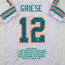 Bob Griese Signed / Autographed White Stat Jersey- JSA Authenticated