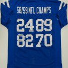 Berry Marchetti & Moore Signed / Autographed Blue Jersey- PSA/DNA Authenticated