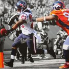 Arian Foster Autographed 20x24 B/W & Color TD Canvas- JSA W Authenticated