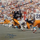Joe Greene HOF Autographed 16x20 Going After Chargers QB Photo- JSA Auth