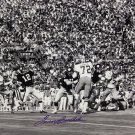 Terry Bradshaw Autographed 16x20 Passing Black & White Photo- JSA Authenticated