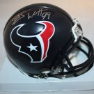 JJ Watt Autographed Houston Texans Mini Helmet- JSA W Authenticated