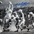 Y.A. Tittle Autographed 8x10 B&W Passing 49ers Photo- JSA Authenticated