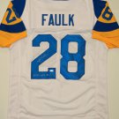 Marshall Faulk NFL MVP Signed / Autographed White Jersey- JSA Authenticated