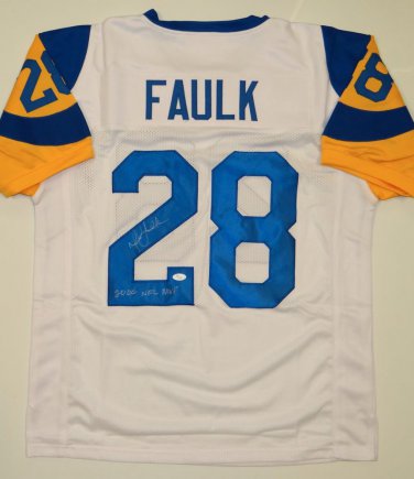 Marshall Faulk NFL MVP Signed / Autographed White Jersey- JSA Authenticated
