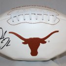 Derrick Johnson Autographed Texas Longhorns Logo Football- JSA W Authenticated