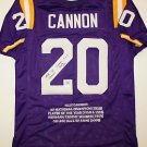 Billy Cannon Signed / Autographed Purple Stat Jersey- JSA Authenticated