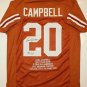 Earl Campbell Signed / Autographed Orange Stat Jersey- JSA Authenticated