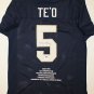 Manti Te'o Signed / Autographed Navy Blue Stat Jersey- JSA W Authenticated