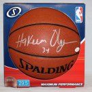 Hakeem Olajuwon Autographed Official NBA Spalding Basketball- JSA Authenticated
