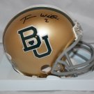 Terrance Williams Autographed Baylor Bears Gold Mini Helmet- JSA W Authenticated