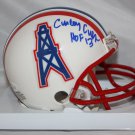 Curley Culp Autographed Houston Oilers Mini Helmet- JSA W Authenticated