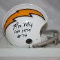 Ron Mix Autographed San Diego Chargers Mini Helmet- JSA W Authenticated