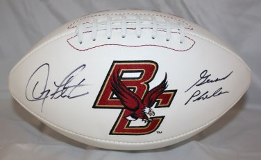 Doug Flutie & Gerard Phelan Autographed Boston College Logo Football- JSA Auth